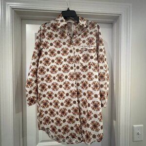 NWT - Julia Armory The JA Husband Shirt - Hazel Mezcal - Size Small